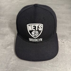 Brooklyn Nets SnapBack Hat Adidas‎ Cap Black White Home Jersey Pack Basketball
